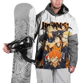 Накидка на куртку 3D с принтом ВОЛЕЙБОЛ!! HAIKYUU!! в Петрозаводске, 100% полиэстер |  | Тематика изображения на принте: anime | haikyu | haikyuu | karasuno | аниме | волейбол | ворон | карасуно | манга | мяч | сёё хината