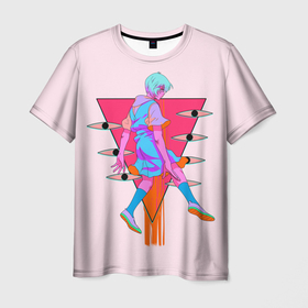 Мужская футболка 3D с принтом Евангилион в Санкт-Петербурге, 100% полиэфир | прямой крой, круглый вырез горловины, длина до линии бедер | anime | eva | evangelion | nerv | аниме | анимэ | ева | евангилион | нерв | роботы | рэй | синдзи | япония