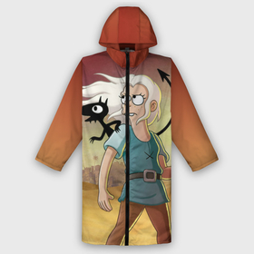 Дождевик унисекс 3D с принтом Разочарование в Смоленске,  |  | disenchantment | elfo | luci | queen dagmar | ельфо | киса | королева дагмар | кот | люси | люцифер | разочарование