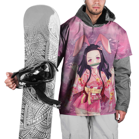 Накидка на куртку 3D с принтом Незуко Камадо в Кировске, 100% полиэстер |  | demon slayer | kamado | kimetsu no aiba | nezuko | камадо | клинок | незуко | рассекающий демонов