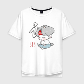 Мужская футболка хлопок Oversize с принтом BTS sleep в Белгороде, 100% хлопок | свободный крой, круглый ворот, “спинка” длиннее передней части | bts | k pop | kpop | rm | аниме | бтс | ви | джей хоуп | джонгук | кпоп | сюга | чимин | чин | япония