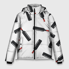 Мужская зимняя куртка 3D с принтом винишко в Петрозаводске, верх — 100% полиэстер; подкладка — 100% полиэстер; утеплитель — 100% полиэстер | длина ниже бедра, свободный силуэт Оверсайз. Есть воротник-стойка, отстегивающийся капюшон и ветрозащитная планка. 

Боковые карманы с листочкой на кнопках и внутренний карман на молнии. | Тематика изображения на принте: бутылка | вино
