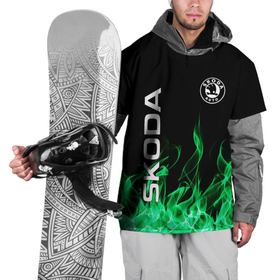 Накидка на куртку 3D с принтом SKODA в Кировске, 100% полиэстер |  | Тематика изображения на принте: auto | fire | green | logo | skoda | vag | авто | ваг | водителям | зеленый | логотип | машины | огонь | шкода