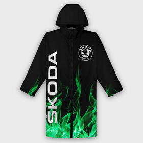 Дождевик унисекс 3D с принтом SKODA в городе Новоалтайск,  |  | auto | fire | green | logo | skoda | vag | авто | ваг | водителям | зеленый | логотип | машины | огонь | шкода