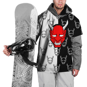 Накидка на куртку 3D с принтом DEMON BLACK/WHITE 2 , 100% полиэстер |  | fashion | fire | game | hip hop | rap | street style | top | игра | мода | огонь | рэп | топ | уличный стиль | хип хоп