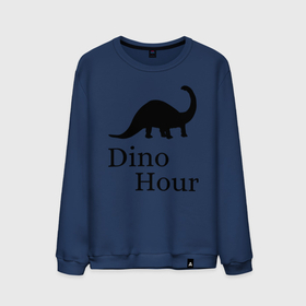 Мужской свитшот хлопок с принтом DinoHour в Екатеринбурге, 100% хлопок |  | dino | dinohour | dinosaur | дино | динозавр