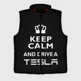 Мужской жилет утепленный 3D с принтом Drive a Tesla в Белгороде,  |  | auto | model s | sport | tesla | авто | автомобиль | водитель | гонки | гонщик | король | корона | крутая | крутой | купить | лого | логотип | маск | машина | модель | спорт | тачка | тесла | тесло | электромобиль