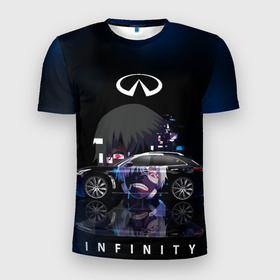 Мужская футболка 3D спортивная с принтом Infinity Art в Петрозаводске, 100% полиэстер с улучшенными характеристиками | приталенный силуэт, круглая горловина, широкие плечи, сужается к линии бедра | art infinity | g35 | infinity | infinity car | nissan | автомобиль | инфинити | машина | тачка