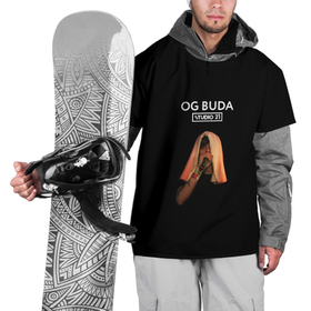 Накидка на куртку 3D с принтом OG Buda в Тюмени, 100% полиэстер |  | melon music | og buda | опг сити | русский рэп | рэп | тюмень | хип хоп