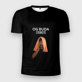 Мужская футболка 3D спортивная с принтом OG Buda в Кировске, 100% полиэстер с улучшенными характеристиками | приталенный силуэт, круглая горловина, широкие плечи, сужается к линии бедра | melon music | og buda | опг сити | русский рэп | рэп | тюмень | хип хоп