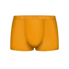 Мужские трусы 3D с принтом Цвет Шафран (без рисунка) в Белгороде, 50% хлопок, 50% полиэстер | классическая посадка, на поясе мягкая тканевая резинка | Тематика изображения на принте: без рисунка | горчичный | желто оранжевый тон | желтый | модные цвета 2020 | оранжевый | рыжий | сочный цвет | цвет 2020 | шафран | яркие цвета