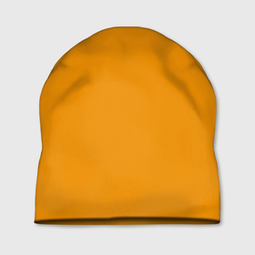 Шапка 3D с принтом Цвет Шафран (без рисунка) в Белгороде, 100% полиэстер | универсальный размер, печать по всей поверхности изделия | Тематика изображения на принте: без рисунка | горчичный | желто оранжевый тон | желтый | модные цвета 2020 | оранжевый | рыжий | сочный цвет | цвет 2020 | шафран | яркие цвета
