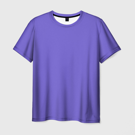 Мужская футболка 3D с принтом Аспидно-синий в Курске, 100% полиэфир | прямой крой, круглый вырез горловины, длина до линии бедер | без дизайна | без картинки | одноцветные | синий