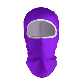 Балаклава 3D с принтом Фиолетовый в Новосибирске, 100% полиэстер, ткань с особыми свойствами — Activecool | плотность 150–180 г/м2; хорошо тянется, но при этом сохраняет форму. Закрывает шею, вокруг отверстия для глаз кайма. Единый размер | Тематика изображения на принте: geometry | neon | purple | texture | один тон | однотон | текстура | фиолетовый