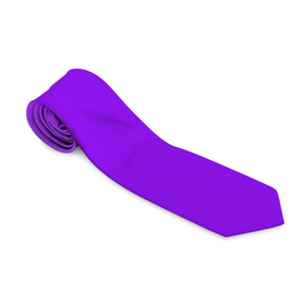 Галстук 3D с принтом Фиолетовый , 100% полиэстер | Длина 148 см; Плотность 150-180 г/м2 | Тематика изображения на принте: geometry | neon | purple | texture | один тон | однотон | текстура | фиолетовый