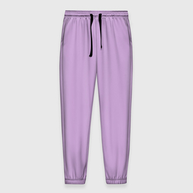 Мужские брюки 3D с принтом Глициниевый цвет (без рисунка) в Екатеринбурге, 100% полиэстер | манжеты по низу, эластичный пояс регулируется шнурком, по бокам два кармана без застежек, внутренняя часть кармана из мелкой сетки | Тематика изображения на принте: глициниевый | однотонный | пурпурный | розовый | фиолетовый | цвет