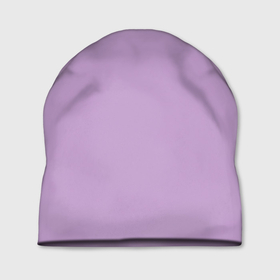 Шапка 3D с принтом Глициниевый цвет (без рисунка) , 100% полиэстер | универсальный размер, печать по всей поверхности изделия | глициниевый | однотонный | пурпурный | розовый | фиолетовый | цвет