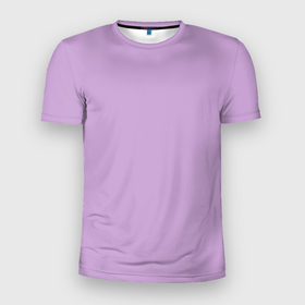 Мужская футболка 3D спортивная с принтом Глициниевый цвет (без рисунка) в Екатеринбурге, 100% полиэстер с улучшенными характеристиками | приталенный силуэт, круглая горловина, широкие плечи, сужается к линии бедра | глициниевый | однотонный | пурпурный | розовый | фиолетовый | цвет