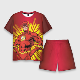 Мужской костюм с шортами 3D с принтом The Flash ,  |  | barry allen | the flash | vdzabma | барри аллен | флэш