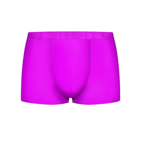 Мужские трусы 3D с принтом Маджента (без рисунка) в Екатеринбурге, 50% хлопок, 50% полиэстер | классическая посадка, на поясе мягкая тканевая резинка | Тематика изображения на принте: маджента | однотонный | пурпурный | розовый | фиолетовый | фуксия | цвет