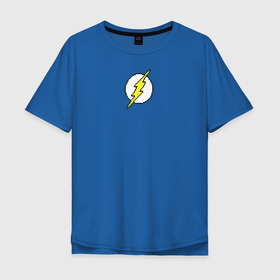 Мужская футболка хлопок Oversize с принтом 8 Bit The Flash , 100% хлопок | свободный крой, круглый ворот, “спинка” длиннее передней части | the flash | vdzabma | флэш