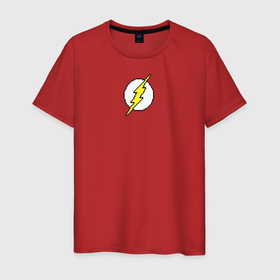 Мужская футболка хлопок с принтом 8 Bit The Flash в Санкт-Петербурге, 100% хлопок | прямой крой, круглый вырез горловины, длина до линии бедер, слегка спущенное плечо. | the flash | vdzabma | флэш