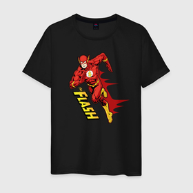 Мужская футболка хлопок с принтом The Flash в Белгороде, 100% хлопок | прямой крой, круглый вырез горловины, длина до линии бедер, слегка спущенное плечо. | barry allen | the flash | vdzabma | барри аллен | флэш