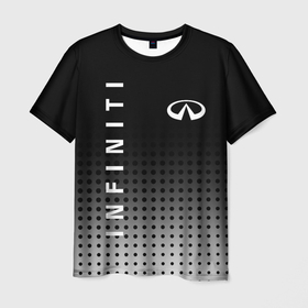 Мужская футболка 3D с принтом Infiniti в Петрозаводске, 100% полиэфир | прямой крой, круглый вырез горловины, длина до линии бедер | Тематика изображения на принте: auto | avto | finik | infiniti | infiniti qx | infinity | qx70 | qx80 | авто | инфинити | финик