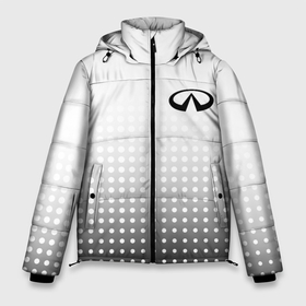 Мужская зимняя куртка 3D с принтом Infiniti в Петрозаводске, верх — 100% полиэстер; подкладка — 100% полиэстер; утеплитель — 100% полиэстер | длина ниже бедра, свободный силуэт Оверсайз. Есть воротник-стойка, отстегивающийся капюшон и ветрозащитная планка. 

Боковые карманы с листочкой на кнопках и внутренний карман на молнии. | auto | avto | finik | infiniti | infiniti qx | infinity | qx70 | qx80 | авто | инфинити | финик