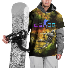 Накидка на куртку 3D с принтом CS GO Gold dust в Екатеринбурге, 100% полиэстер |  | Тематика изображения на принте: counter strike | cs go | контра | кс го