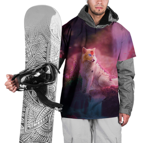 Накидка на куртку 3D с принтом Лисичка в Тюмени, 100% полиэстер |  | fox | foxy | животное | звери | лиса | лисенок | лисичка | милая | рыжая | фокс