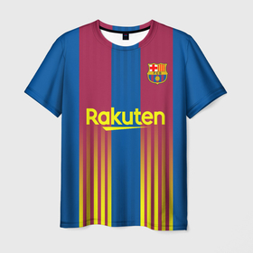 Мужская футболка 3D с принтом FC Barcelona | El Clasico La Liga (2021/22) в Тюмени, 100% полиэфир | прямой крой, круглый вырез горловины, длина до линии бедер | Тематика изображения на принте: 0x000000123 | barca | barcelona | el clasico | la liga | messi | барса | барселона | классико | месси