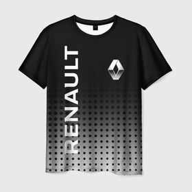 Мужская футболка 3D с принтом Renault в Екатеринбурге, 100% полиэфир | прямой крой, круглый вырез горловины, длина до линии бедер | auto | avto | duster | kiger | logan | renault | reno | авто | дастер | логан | рено | рено логан | рэно