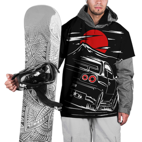 Накидка на куртку 3D с принтом Skyline R 34 R34 скайлайн в Петрозаводске, 100% полиэстер |  | Тематика изображения на принте: drift | nissan | r32 | r34 | skyline | skyline r34 | дрифт | машина | нисан | ниссан | скайлайн р34 | тойота