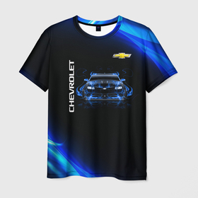 Мужская футболка 3D с принтом Chevrolet в Тюмени, 100% полиэфир | прямой крой, круглый вырез горловины, длина до линии бедер | auto | chevrolet машины | авто | автомобильные | шевроле
