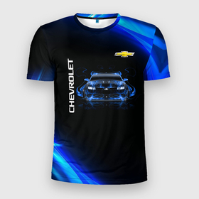 Мужская футболка 3D спортивная с принтом Chevrolet в Тюмени, 100% полиэстер с улучшенными характеристиками | приталенный силуэт, круглая горловина, широкие плечи, сужается к линии бедра | auto | chevrolet машины | авто | автомобильные | шевроле