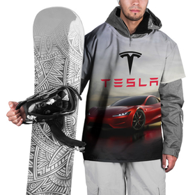 Накидка на куртку 3D с принтом Tesla Roadster в Кировске, 100% полиэстер |  | america | auto | car | electric | elon | motors | musk | roadster | tesla | usa | vehicle | авто | америка | илон | маск | модель | сша | тесла | электромобиль