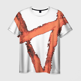 Мужская футболка 3D с принтом VETEMENTS 20 в Санкт-Петербурге, 100% полиэфир | прямой крой, круглый вырез горловины, длина до линии бедер | anarchy | знак | крой оверсайз | нашивка | перевернутым символом