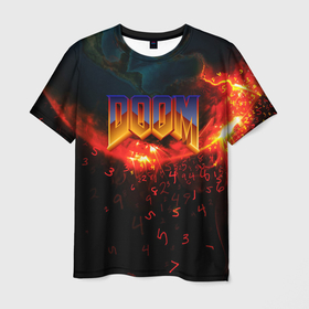 Мужская футболка 3D с принтом DOOM MARS , 100% полиэфир | прямой крой, круглый вырез горловины, длина до линии бедер | doom | doom eternal | game | tegunvteg | демоны | дум | думгай | игры | марс | планета