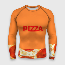 Мужской рашгард 3D с принтом Pizza в Екатеринбурге,  |  | еда. | пепперони | пицца