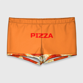 Мужские купальные плавки 3D с принтом Pizza в Курске, Полиэстер 85%, Спандекс 15% |  | еда. | пепперони | пицца