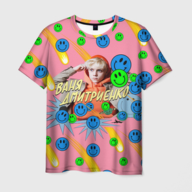 Мужская футболка 3D с принтом Ваня Дмитриенко , 100% полиэфир | прямой крой, круглый вырез горловины, длина до линии бедер | ваня дмитриенко | венера  юпитер | исполнитель | музыка | трек
