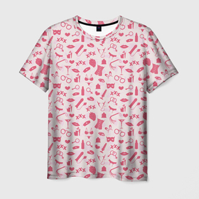 Мужская футболка 3D с принтом Клубничка в Курске, 100% полиэфир | прямой крой, круглый вырез горловины, длина до линии бедер | erotic | femdom | love | playboy | для влюбленных | любовь | плейбой | подарок любви | поцелуй | романтика | садо мазо | свидание | страсть | фемдом 
