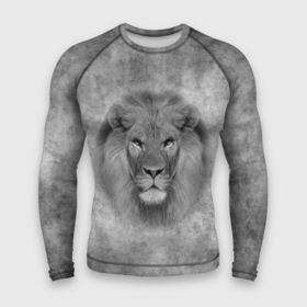 Мужской рашгард 3D с принтом Лев в Курске,  |  | big cat | lion | зверь | кошка | лев | львенок | львица | хищник | царь зверей