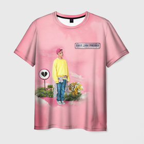Мужская футболка 3D с принтом Ваня Дмитриенко в Тюмени, 100% полиэфир | прямой крой, круглый вырез горловины, длина до линии бедер | Тематика изображения на принте: ваня дмитриенко | венера  юпитер | исполнитель | музыка | трек