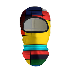 Балаклава 3D с принтом абстрактные фигуры цвета в Екатеринбурге, 100% полиэстер, ткань с особыми свойствами — Activecool | плотность 150–180 г/м2; хорошо тянется, но при этом сохраняет форму. Закрывает шею, вокруг отверстия для глаз кайма. Единый размер | абстракция | геометрия | краски | кубизм | линии | под все | прямоугольники | современное искусство | текстуры | тренды | фигуры | цвета | яркий