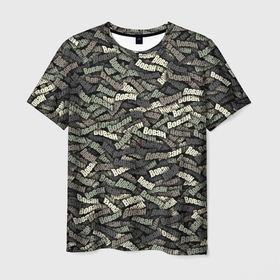 Мужская футболка 3D с принтом Камуфляж   Вован в Курске, 100% полиэфир | прямой крой, круглый вырез горловины, длина до линии бедер | 23 февраля | армия | владимир | вова | вован | именной | имя | камо | камуфляж | милитари | паттерн | слова | узор | хаки