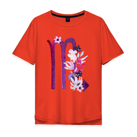 Мужская футболка хлопок Oversize с принтом Скорпион , 100% хлопок | свободный крой, круглый ворот, “спинка” длиннее передней части | scorpio | астрология | знаки зодиака | зодиак | созвездие | фиолетовый | цикл