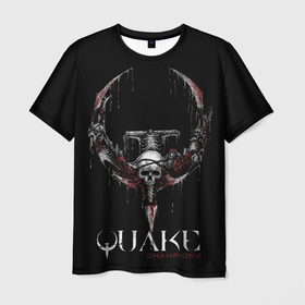 Мужская футболка 3D с принтом Quake Champions , 100% полиэфир | прямой крой, круглый вырез горловины, длина до линии бедер | arturcherkasov1995 | games | quake | vsemayki