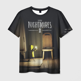 Мужская футболка 3D с принтом Little Nightmares 2 , 100% полиэфир | прямой крой, круглый вырез горловины, длина до линии бедер | little nightmares | nightmares | игры | литл найтмейрс | моно | учительница